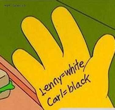 lenny black carl white